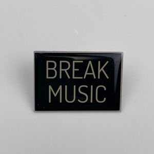 Break Music Lapel Pin Black Gold Minimalist Red Bull Sound Select 30 Days in LA